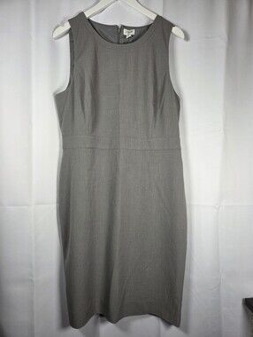 NEW J. Crew Gray Sleeveless Shift Career Tank Dress Women's Size 14 $98